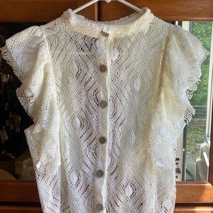 3/$20. ❤️❤️❤️ HOST PICK!! Large Crocheted Top